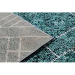 Kab. Modern DE LUXE 626 geometriai, gyémánt - szürke / zöld 140x190 cm szőnyeg