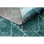 Kab. Modern DE LUXE 626 geometriai, gyémánt - szürke / zöld 140x190 cm szőnyeg