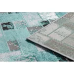Kab. Modern DE LUXE 6768 Geometriai - zöld / antracit 120x170 cm szőnyeg
