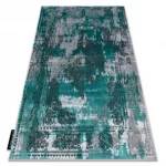 Kab. Modern DE LUXE 6827 Absztrakció - Structural, vintage zöld / szürke 120x170 cm szőnyeg