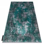 Kab. Modern DE LUXE 6754 Absztrakció - zöld / szürke 160x220 cm szőnyeg