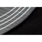 Kab. HAMPTON szőnyeg Chick kör keret fekete kerék 200 cm