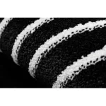 Kab. HAMPTON szőnyeg Chick kör keret fekete kerék 200 cm