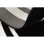 Kab. HAMPTON szőnyeg Border kör keret fekete kerék 160 cm