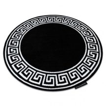 HAMPTON szőnyeg Grecos kör fekete kerék 200 cm