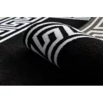 Kab. HAMPTON szőnyeg Grecos kör fekete kerék 200 cm