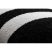 HAMPTON szőnyeg Lux kör fekete kerék 200 cm