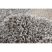 Szőnyeg BERBER 9000 square barna Rojt shaggy 120x120 cm