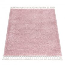   Szőnyeg BERBER 9000 square rózsaszín Rojt shaggy 120x120 cm