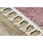 Kab. Szőnyeg BERBER 9000 square rózsaszín Rojt shaggy 120x120 cm