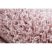 Szőnyeg BERBER 9000 square rózsaszín Rojt shaggy 160x160 cm