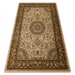 Kab. Royal szőnyeg E0177 Keret, rozetta - bézs / barna 250x350 cm