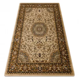   Kab. Royal szőnyeg E0177 Keret, rozetta - bézs / barna 250x350 cm