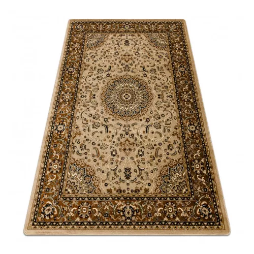 Kab. Royal szőnyeg E0177 Keret, rozetta - bézs / barna 250x350 cm