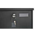 Két oldalról nyitható acél postaláda