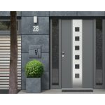 Postaláda horganyzott acélból újságtartóval antracit