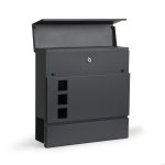 Postaláda horganyzott acélból újságtartóval antracit