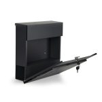 Postaláda horganyzott acélból újságtartóval antracit