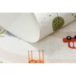 Kab. BAMBINO 1165 mosható szőnyeg Állatkert gyerekeknek csúszásgátló - bézs 160x220 cm