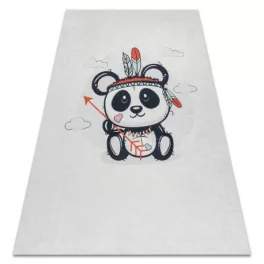   Kab. BAMBINO 1129 mosható szőnyeg panda gyerekeknek csúszásgátló - krém 140x190 cm