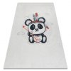 BAMBINO 1129 mosható szőnyeg panda gyerekeknek csúszásgátló - krém 80x150 cm
