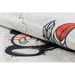 Kab. BAMBINO 1129 mosható szőnyeg panda gyerekeknek csúszásgátló - krém 80x150 cm