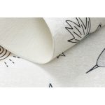 Kab. BAMBINO 1278 mosható szőnyeg tér űrrakéta gyerekeknek csúszásgátló - krém 80x150 cm