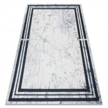   ANDRE 1023 mosható szőnyeg Márvány csúszásgátló - fekete / fehér 160x220 cm