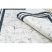 ANDRE 1023 mosható szőnyeg Márvány csúszásgátló - fekete / fehér 160x220 cm