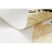 ANDRE 1097 mosható szőnyeg Absztrakció csúszásgátló - fehér / sárga 160x220 cm