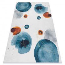   ANDRE 1112 mosható szőnyeg Absztrakció csúszásgátló - fehér / kék 160x220 cm