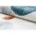 ANDRE 1112 mosható szőnyeg Absztrakció csúszásgátló - fehér / kék 160x220 cm