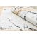 ANDRE 1126 mosható szőnyeg Márvány, görög csúszásgátló - fehér / arany 160x220 cm