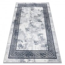   ANDRE 1189 mosható szőnyeg Márvány, görög csúszásgátló - fekete / fehér 160x220 cm