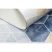 ANDRE 1216 mosható szőnyeg Kocka, geometriai csúszásgátló - kék 160x220 cm