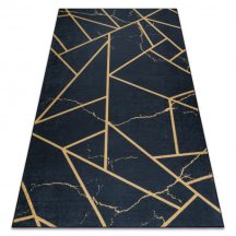   ANDRE 1222 mosható szőnyeg Márvány, geometriai csúszásgátló - fekete 160x220 cm