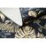 ANDRE 1311 mosható szőnyeg Levelek csúszásgátló - fekete / arany 160x220 cm