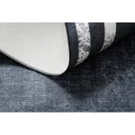 Kab. ANDRE 1486 mosható szőnyeg vintage csúszásgátló - fekete / fehér 160x220 cm