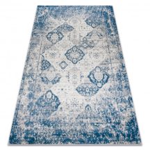   ANDRE 1819C mosható szőnyeg Rozetta, vintage csúszásgátló - bézs / kék 160x220 cm