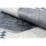 ANDRE 1863 mosható szőnyeg gyémánt, geometriai csúszásgátló - fehér / fekete 160x220 cm