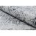 ANDRE 1072 mosható szőnyeg Rozetta, vintage csúszásgátló - fehér / fekete 120x170 cm