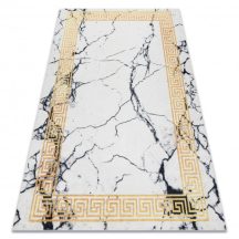   ANDRE 1126 mosható szőnyeg Márvány, görög csúszásgátló - fehér / arany 120x170 cm