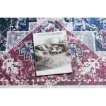 Kab. ANDRE 1136 mosható szőnyeg keleti vintage csúszásgátló - bordó / kék 120x170 cm