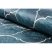 ANDRE 1181 mosható szőnyeg marokkói rácsos csúszásgátló - kék 120x170 cm