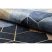 ANDRE 1216 mosható szőnyeg Kocka, geometriai csúszásgátló - kék 120x170 cm
