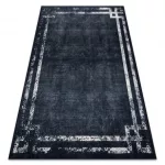 Kab. ANDRE 1486 mosható szőnyeg vintage csúszásgátló - fekete / fehér 120x170 cm