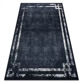   Kab. ANDRE 1486 mosható szőnyeg vintage csúszásgátló - fekete / fehér 120x170 cm