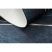 ANDRE 1170 mosható szőnyeg Levelek, geometriai csúszásgátló - kék 80x150 cm