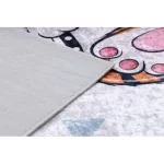 Kab. BAMBINO 1960 mosható szőnyeg Tigris, indiai gyerekeknek csúszásgátló - fehér 160x220 cm