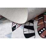 Kab. BAMBINO 1960 mosható szőnyeg Tigris, indiai gyerekeknek csúszásgátló - fehér 120x170 cm